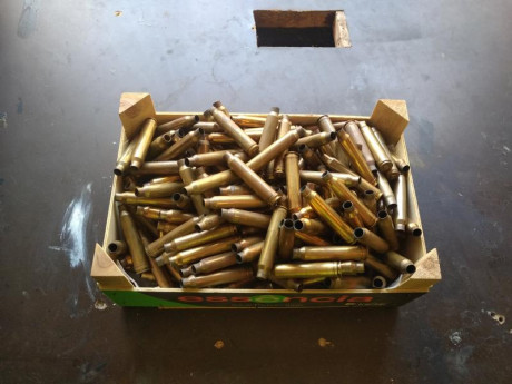 277 vainas Dels calibre 300 wm la mayoría son rws y norma,y algunas sako hornady y ppu con un solo disparo, 00