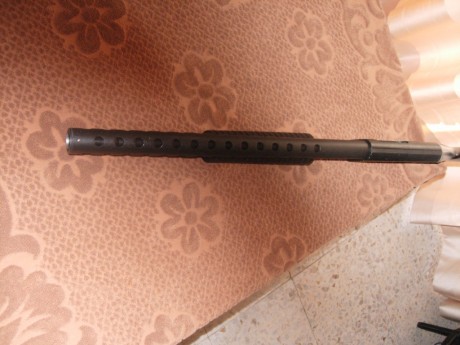 Hola a todos.

Hace poco he obtenido esta escopeta corredera y necesito que alguien me diga de qué modelo 01