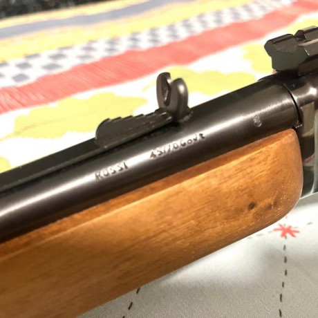 Palanquero Rossi Río Grande
Perfecto estado
Guiado en D
Calibre 45/70
Precio 850,-€ + portes 
Pamplona 10