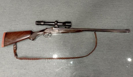 Se vende rifle Express calibre 8x57 JRS de la marca Victor Sarasqueta.
El rifle se vende con visor Zeiss 11