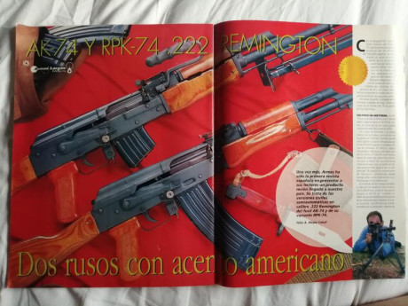 En Febrero de 1997 la revista ARMAS publicaba un artículo sobre una partida de AK74 y RPK74 semis en .222Rem 00