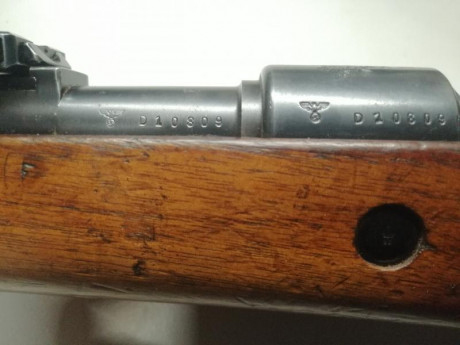 Sin ninguna duda, como coleccionista del Kar 98, el Rolls-Royce de los mismos. Va marcado MAUSER-WERKE 20