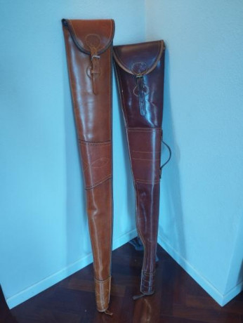 Fundas nuevas a estrenar, a pesar de sus años nunca usadas
1. Funda para escopeta de 125 cm. 
2. Funda 02