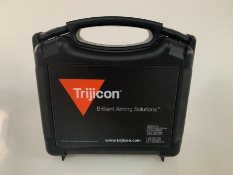 Vendo mira teléscopica Trijicon ACOG TA01 4x32. Retícula tipo crosshair se ilumina en la oscuridad. Utiliza 50