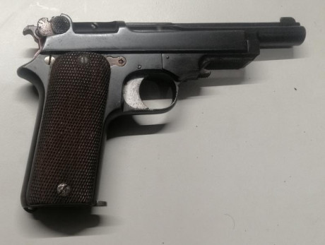 Vendo pistola STAR modelo 1919 conocida por "Sindicalista". Largo de cañón115 mm, largo total 01