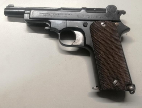 Vendo pistola STAR modelo 1919 conocida por "Sindicalista". Largo de cañón115 mm, largo total 00