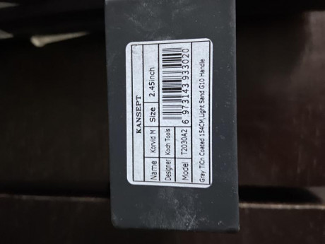 En venta està Kansept tipo Cleaver en acero  154CM black y cachas en G10 color sand. Sin ningún uso y 10