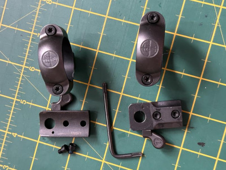 Vendo monturas (bases y anillas) Leupold Quick Realease para tubo de 30 mm y rifles Browning  semiautomaticos 00