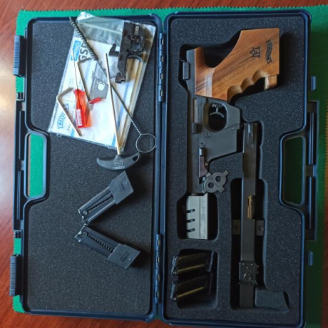  WALTHER GSP 32.WC + kit 22.LR GSP EXPERT   2013, en mi poder hasta la fecha actual 2023.
Dos cargadores 00