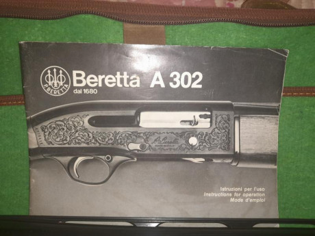 Vendo Beretta A302,calibre 12 ,maderas y metales  impecables, muy poco uso,como curiosidad tiene hasta 02