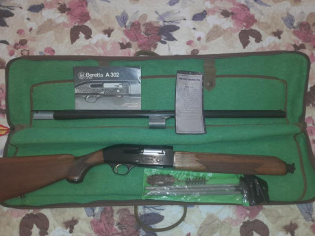 Vendo Beretta A302,calibre 12 ,maderas y metales  impecables, muy poco uso,como curiosidad tiene hasta 01