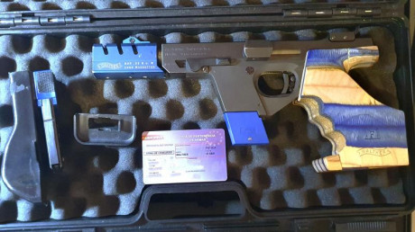 Vendo Walther GSP Expert  del calibre 32

El arma incluye:
 2 cargadores

Cazavainas fijado (cinta aislante) 00