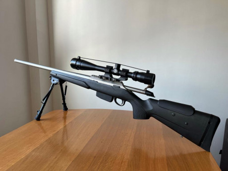 Vendo este excelente rifle:
Marca: TIKKA
Modelo: T3X Varmint
Calibre: 308 Win
Cañon pesado con rosca inox, 02