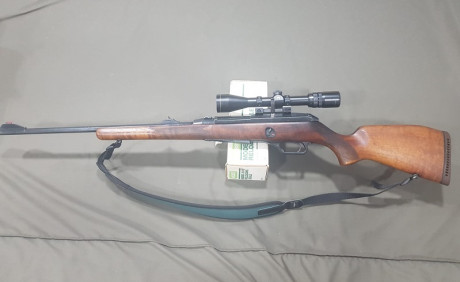 Vendo rifle HK 940 largo en calibre 7x64 con montura de 25 (el visor hay que cambiarlo) por 650€.
Saludos. 02