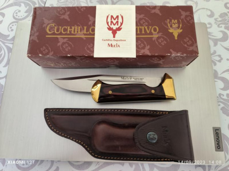 Vendo cuchillo plegable Muela, nunca sacado de la caja, salvo para verlo en tienda y para sacar las fotos 01