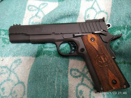 Hola a todos. Vendo una pistola STI Spartan  V,  9 mm. , que no uso, motivo por la cual la quiero vender, 00