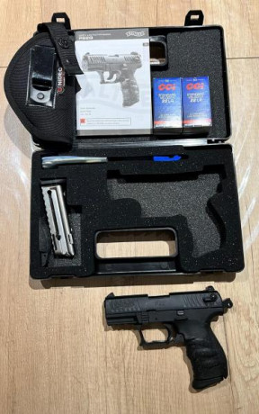 Compañera vende Walther P22Q, del calibre 22lr, con dos cargadores y casi sin uso.

Precio: 300euros, 01