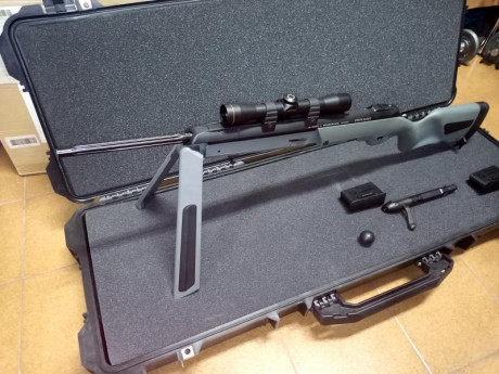 VENDIDO!!!
Steyr modelo Scout en calibre 308w.
Peso 3'3kg con visor.
Buen estado, presenta pequeños arañazos 00