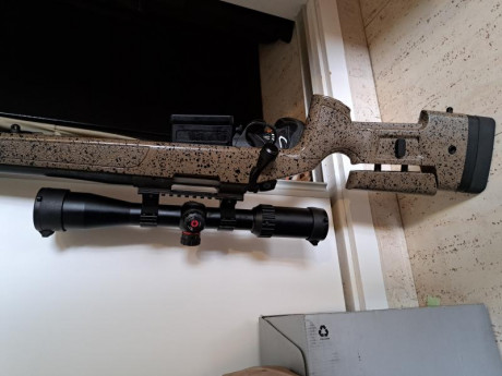 Flamante Bergara B14 hmr 6,5 Creedmoor. Con monturas de acero y Visor Simmons ProTarget 4x16-40Reticula 01