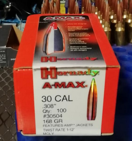 Buenas tardes,

Tengo una caja de 100 puntas A-max de 168gr del 308 y las cambiaría por otras 100 del 00