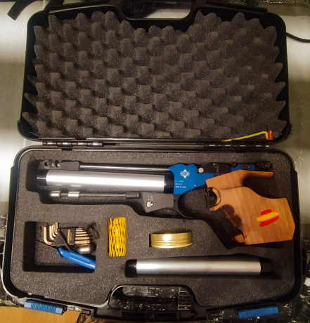 Magnífica pistola MATCH GUNS de precisión aire (pcp) del año 2020, electronica ó manual (Puede utilizarse 02
