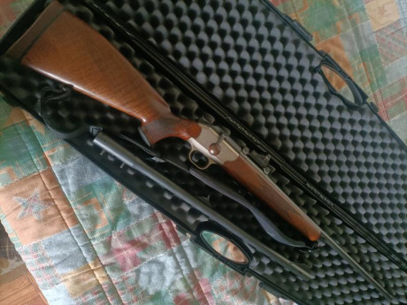 Se cambia blaser r93 safari luxus prestige calibre 416 remington,con otro cañon adicional 375 h&h 01