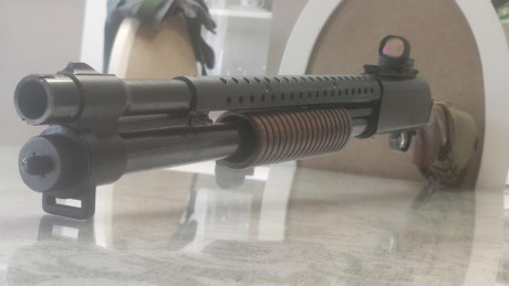 Se vende Fabarm mod. SDASS. Calibre 12-76 recamara Magnum. Culata y corredera madera nogal. En perfecto 02