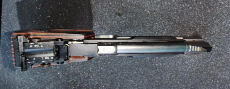 Se vende Feinwerkbau aw93, cal. 22lr, con maletin, 2 cargadores y 2 cachas, una original modificada para 10
