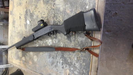 Se vende rifle semi Remington 7400 con funda y visor Bushnell holográfico también cargador de dos balas.el 10