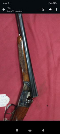 Se vende escopeta paralela Arrieta modelo Eder, con las siguientes características:

- Extractora.

- 01