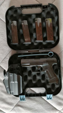 Buenos días, por razones de espacio y uso, vendo mi Walther P99 AS de 9mm, con maletín (no original), 00