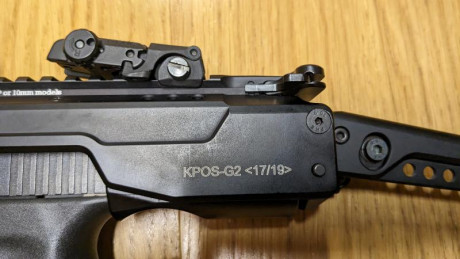 Kit fab defense kpos para Glock , original,con holográfico Bushnell. Transforma la pistola Glock en un 02