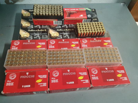 Vainas Fiocchi 9x19 (9 Luger) disparadas una sola vez en tiro de precisión

500 40€, 1.000 75€, gastos 30