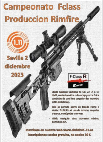 Buenas tardes.

En todos los campeonatos de Fclass rimfire que se celebran, se compite en dos modalidades; 130