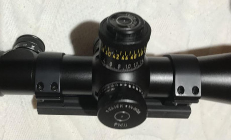 Se ofrece un magnífico visor como nuevo muy poco uso Schmith-Bender 5-25x56 PM II con retícula iluminada, 02