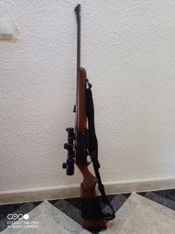 Cambio  browning Safari, tiene bases leoupold QR y visor Sutter 1-4x24, por rifle de cerrojo en calibre 02