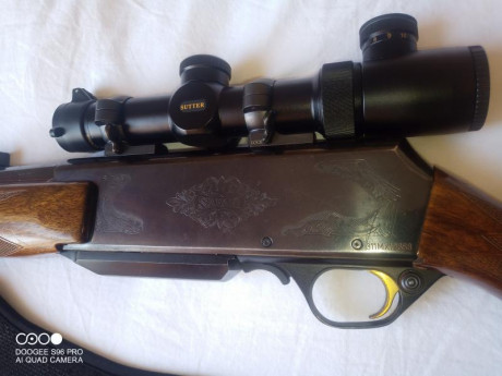 Cambio  browning Safari, tiene bases leoupold QR y visor Sutter 1-4x24, por rifle de cerrojo en calibre 01