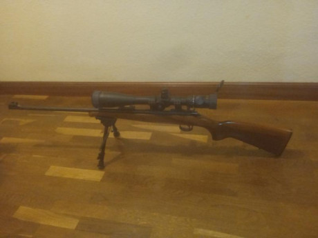 Vendo carabina de cerrojo CZ 452-2E ZKM XII Supermatch calibre .22lr con visor Konus Konuspro M30, 8.5-32 01