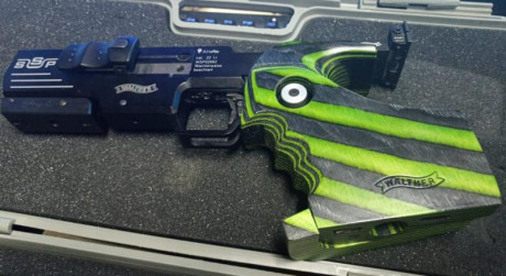 Compañeros pongo a la venta mi Walther SSP 22 lr, cachas madera laminada. Se entrega con su maletin, llaves 01