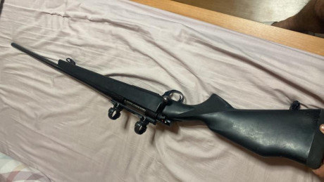 Se vende o cambia rifle de cerrojo en 700€ Watherby modelo Vanguard en calibre 300Win Mag, anillas desmontables 02