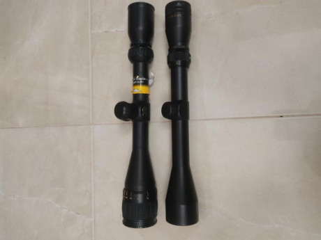 Hola a todos,vendo dos visores uno es Gamo de 3-9x40 y el otro un BSA de 3-9x40 sin monturas ninguno ,muy 00