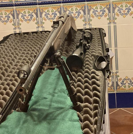 Carabina cerrojo SAKO P72 Finnscout
Calibre 22lr. Guiada en E.
Cañón cónico. Acción Heavy. Culata Montecarlo.
La 10