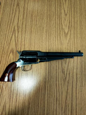Vendo Revolver Uberti 1858 army conversión
Cal 45LC. Cañon de 8 pulgadas. Guiado en la F
Prácticamente 02