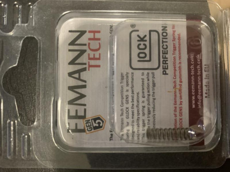 Glock 19X gen 5con kit de muelles de disparador EEMAN TECH 
Dos cargadores , alza y punto de mira metálicos 30