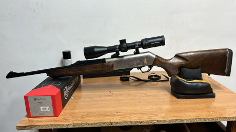 Se vende FN long track elite 300WM, con anillas warne visor Nikko stirlling con solo tres disparos para 02