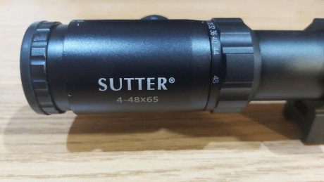 Vendo visor SUTTER 4-48x65 con sus anillas. Muy poco uso. Está como nuevo. Características:
- Diámetro 01
