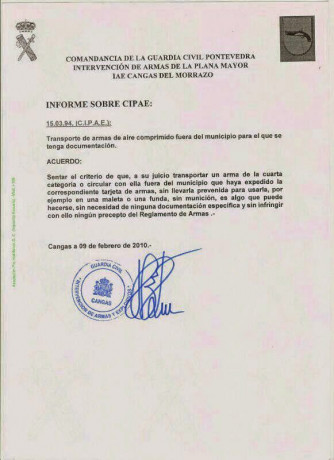 Buenas a tod@s
Tengo la duda de si te requisan una carabina o pistola de aire comprimido (4ª categoría) 120