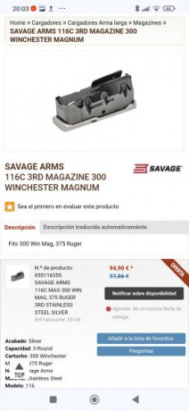 Hola y muy buenas, compañeros del foro.

Pues resulta que tengo este cargador de rifle, el cuál quisiera 40