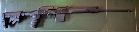 Vendo escopeta Izhmash Saiga del calibre 410.

Tiene la culata original, pero actualmente está montada 00