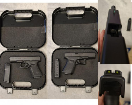 Se vende Glock 19 4 gen de 9 mm con los siguientes extras:
- Funda de paisano
- Funda Radar Extreme nivel 02